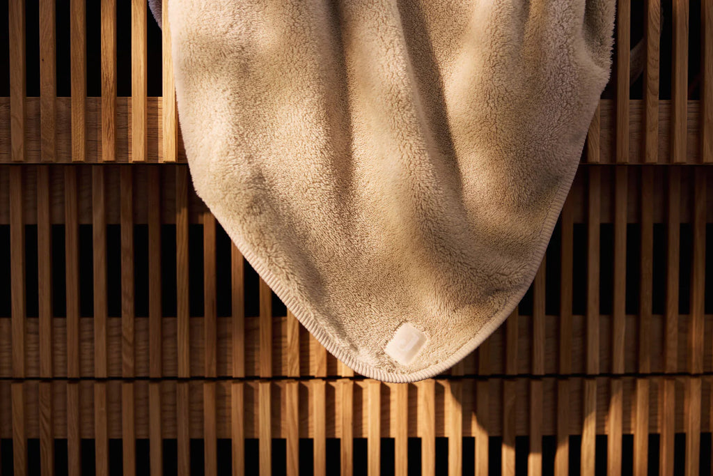 Cradle Blanket Basic Jersey/Sherpa Warm Sand 75x100cm