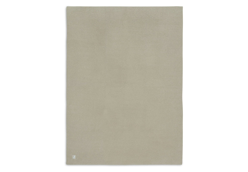 Cradle Blanket Basic Knit Olive Green 75x100cm