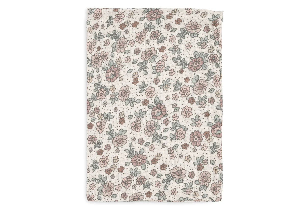 Washcloth Muslin Retro flowers (3 Pack)