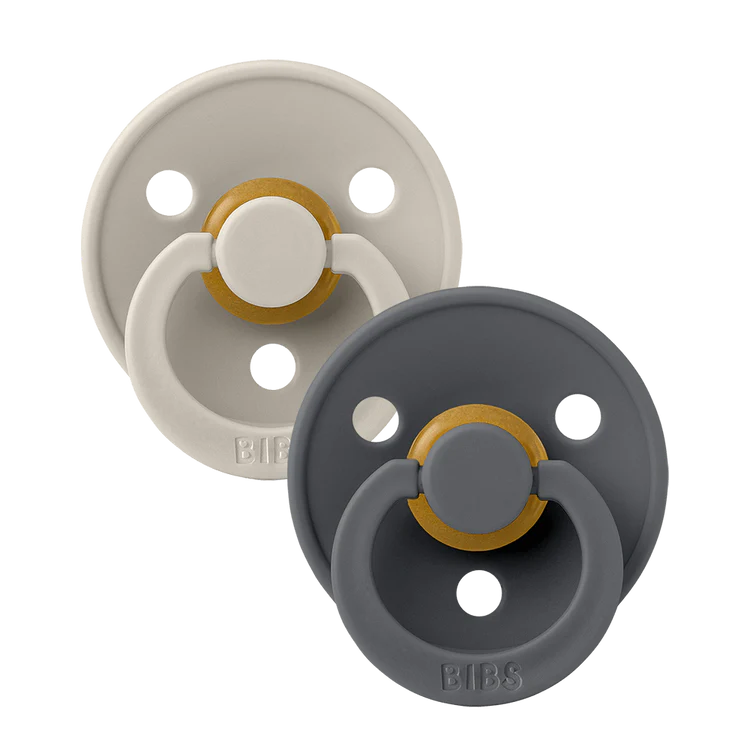 Size 1 - Pacifier Natural Rubber 2 PK Anatomical Nipple - Colour