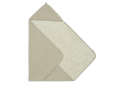 Bath cape Soft waves Olive Green 75x75cm