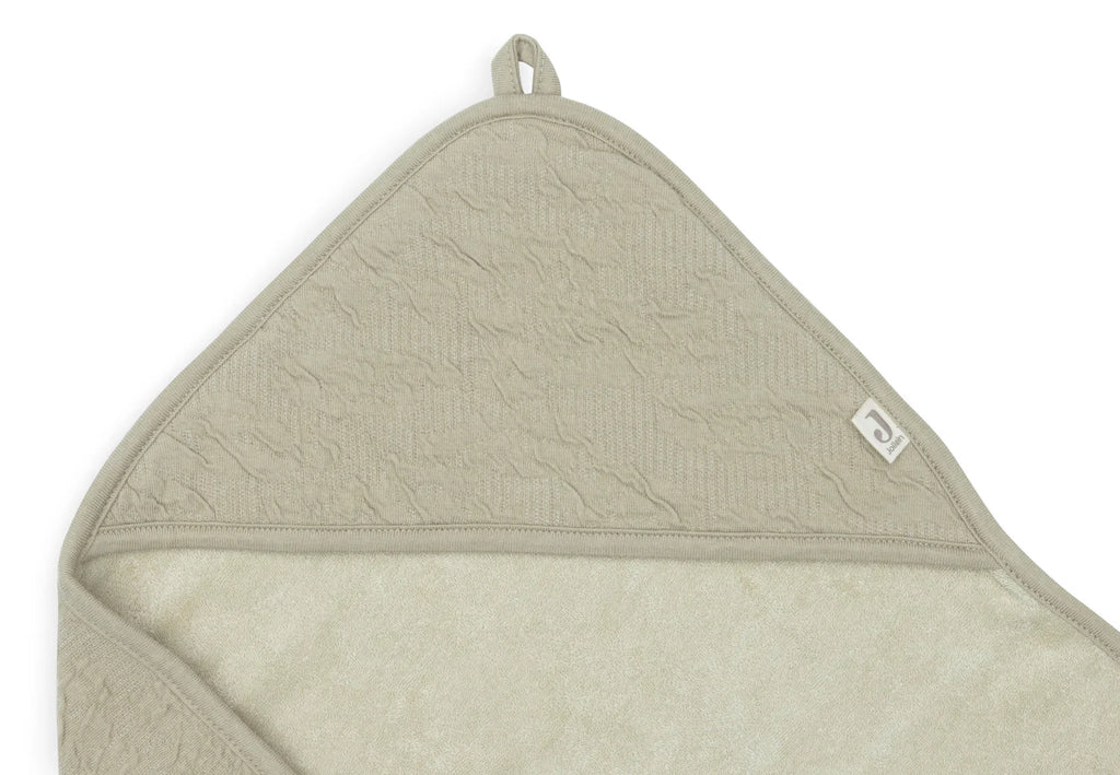 Bath cape Soft waves Olive Green 75x75cm