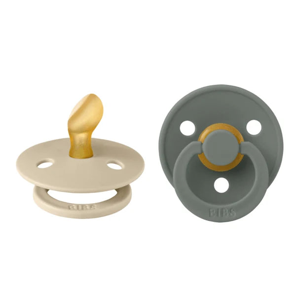 Size 1 - Pacifier Natural Rubber 2 PK Anatomical Nipple - Colour