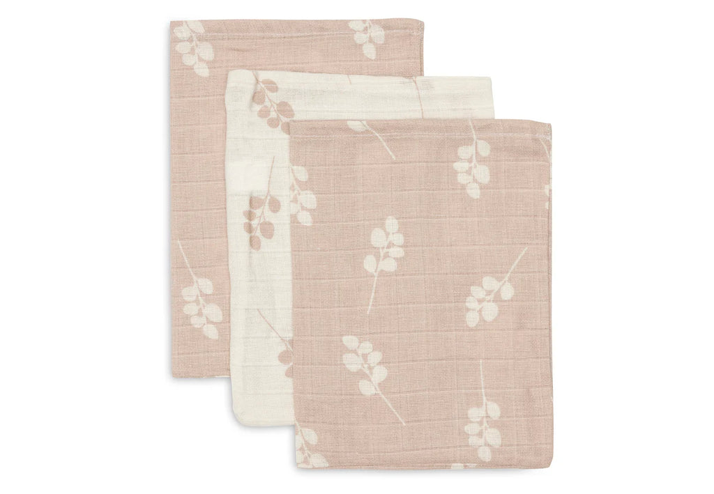 Washcloth Muslin Twig Wild Rose (3 Pack)